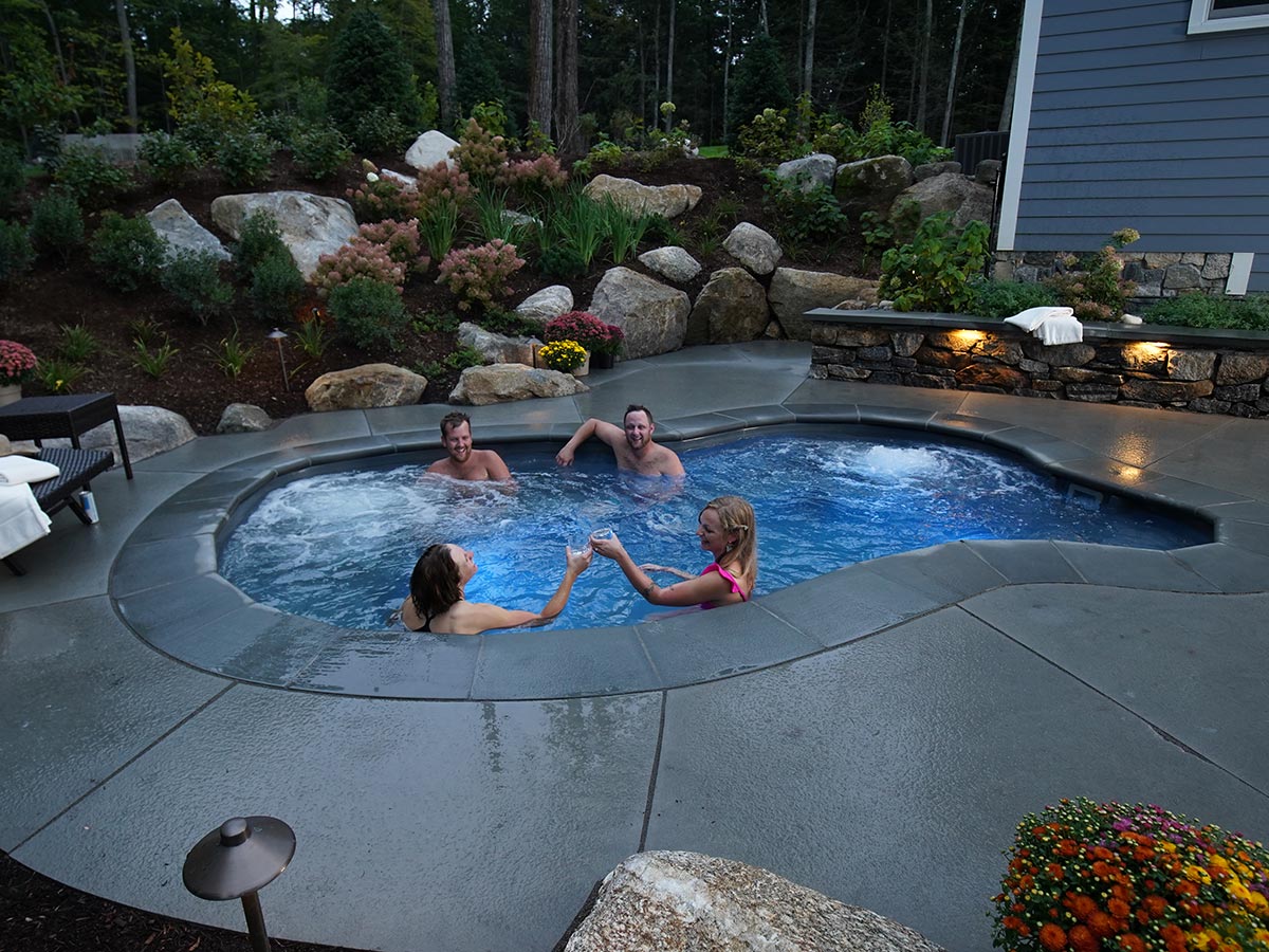 Immerspa inground spa New Hampshire Project