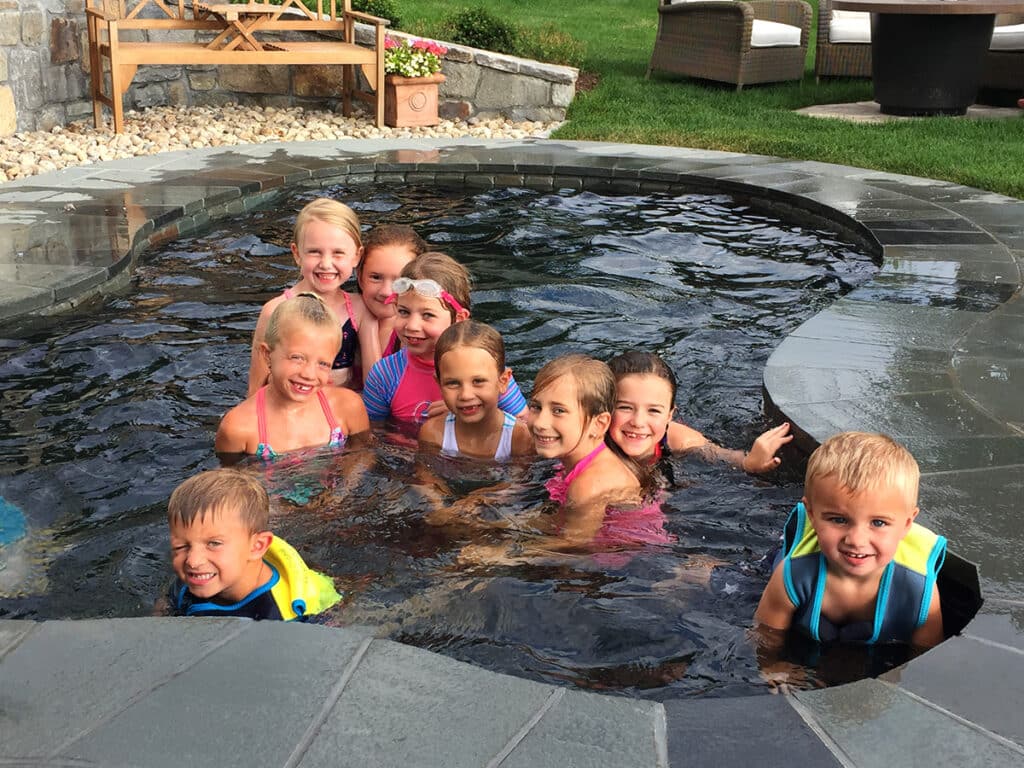 inground hot tub fiberglass pools Immerspa child