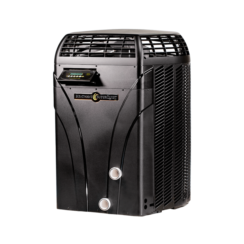 HeatWave SuperQuiet SQ145 | Black colored heater machine | Aquacal Heaters | Immerspa Fiberglass Inground Spas, Hot Tubs & Pools