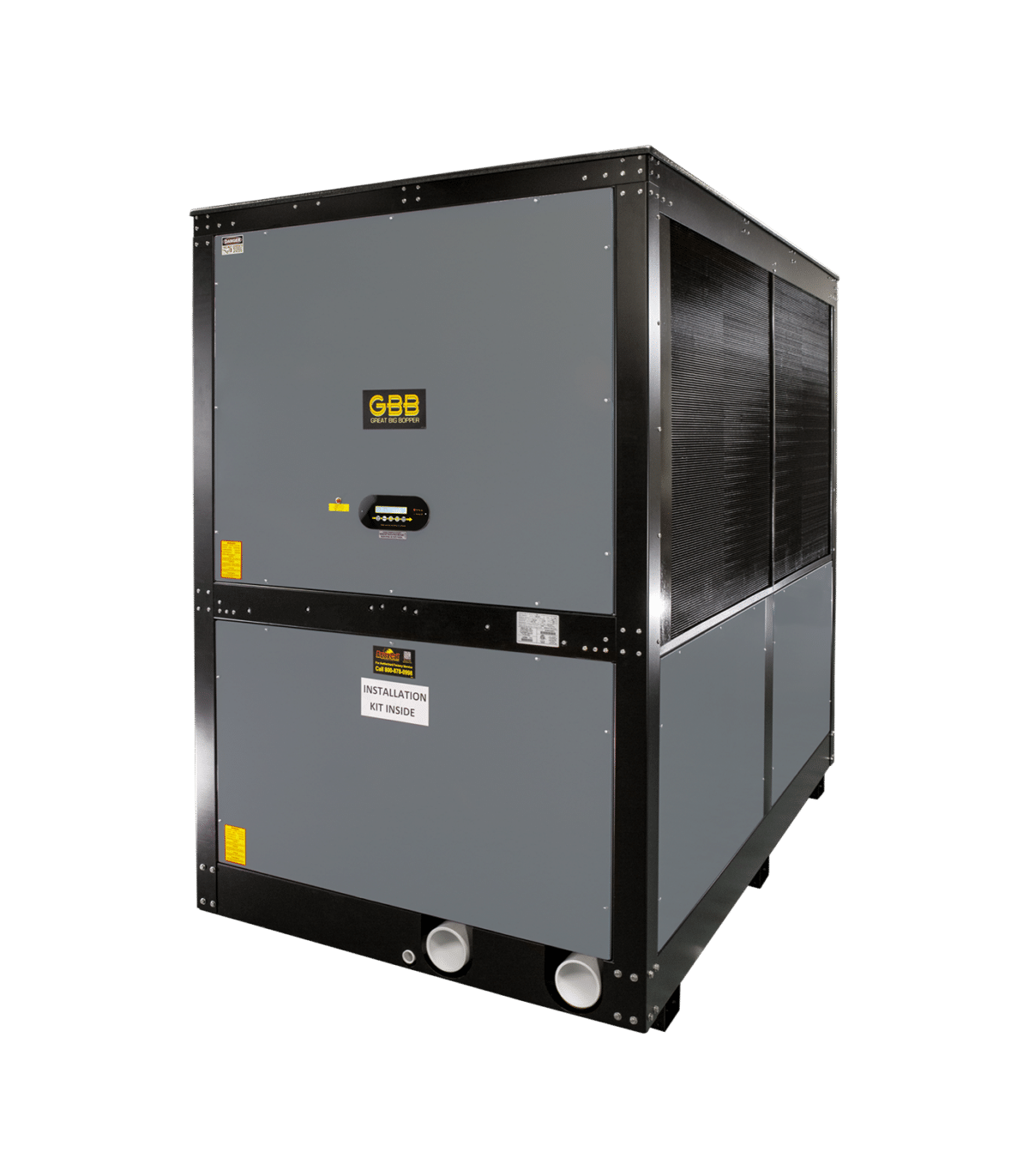 Great Big Bopper Commercial Heater & Chiller | Grey colored heater machine | Great Big Bopper | Immerspa Fiberglass Inground Spas, Hot Tubs & Pools