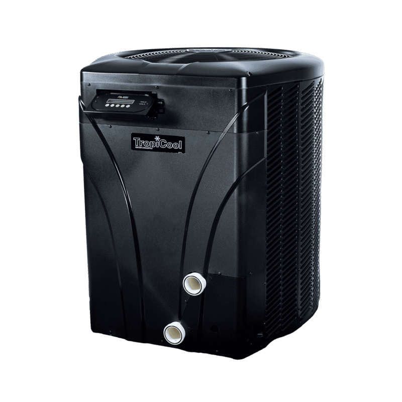 TropiCool TC1000 | Black colored water chiller machine | TropiCool Water Chillers | Immerspa Fiberglass Inground Spas, Hot Tubs & Pools