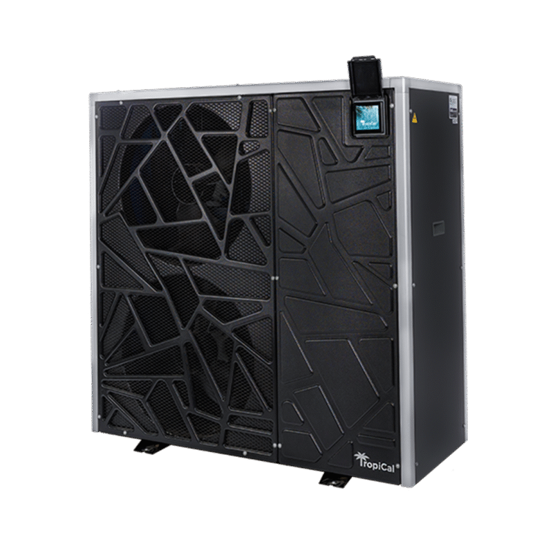 TropiCal Inverter T130 | Black colored heater machine | Aquacal Heaters | Immerspa Fiberglass Inground Spas, Hot Tubs & Pools
